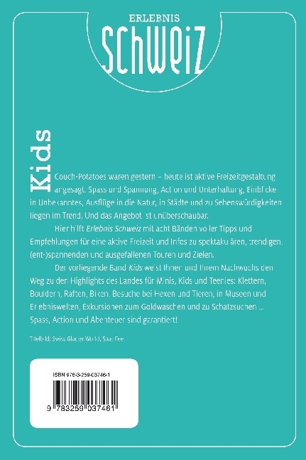Bild: 9783259037461 | Kids Erlebnis Schweiz | Taschenbuch | 168 S. | Deutsch | 2019