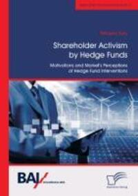 Cover: 9783842889149 | Shareholder Activism by Hedge Funds: Motivations and Market's...