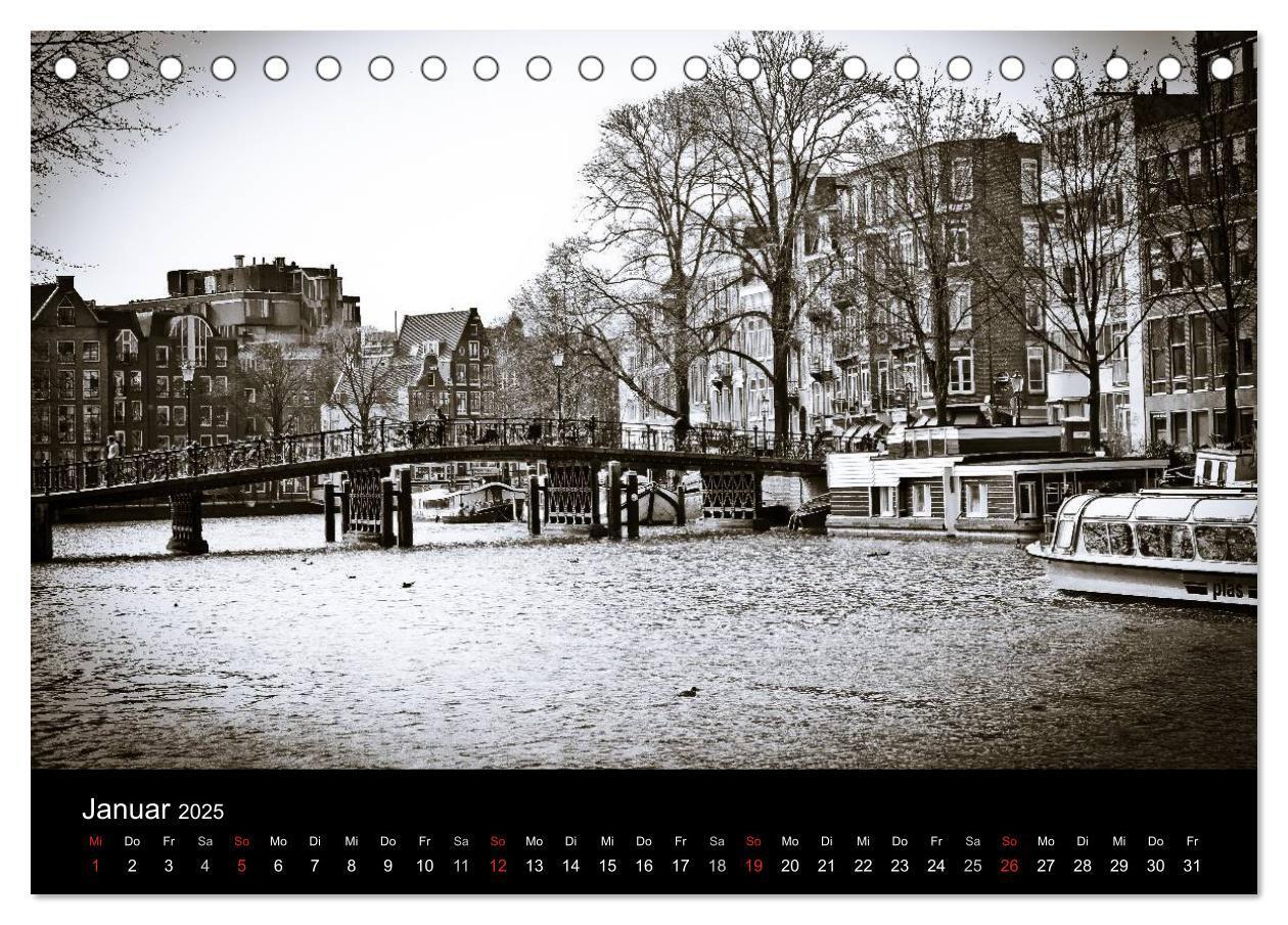 Bild: 9783435780075 | Amsterdam 2025 (Tischkalender 2025 DIN A5 quer), CALVENDO...