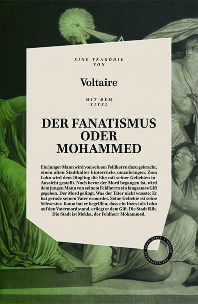 Cover: 9783946990024 | DER FANATISMUS ODER MOHAMMED | Voltaire | Buch | Deutsch | 2017