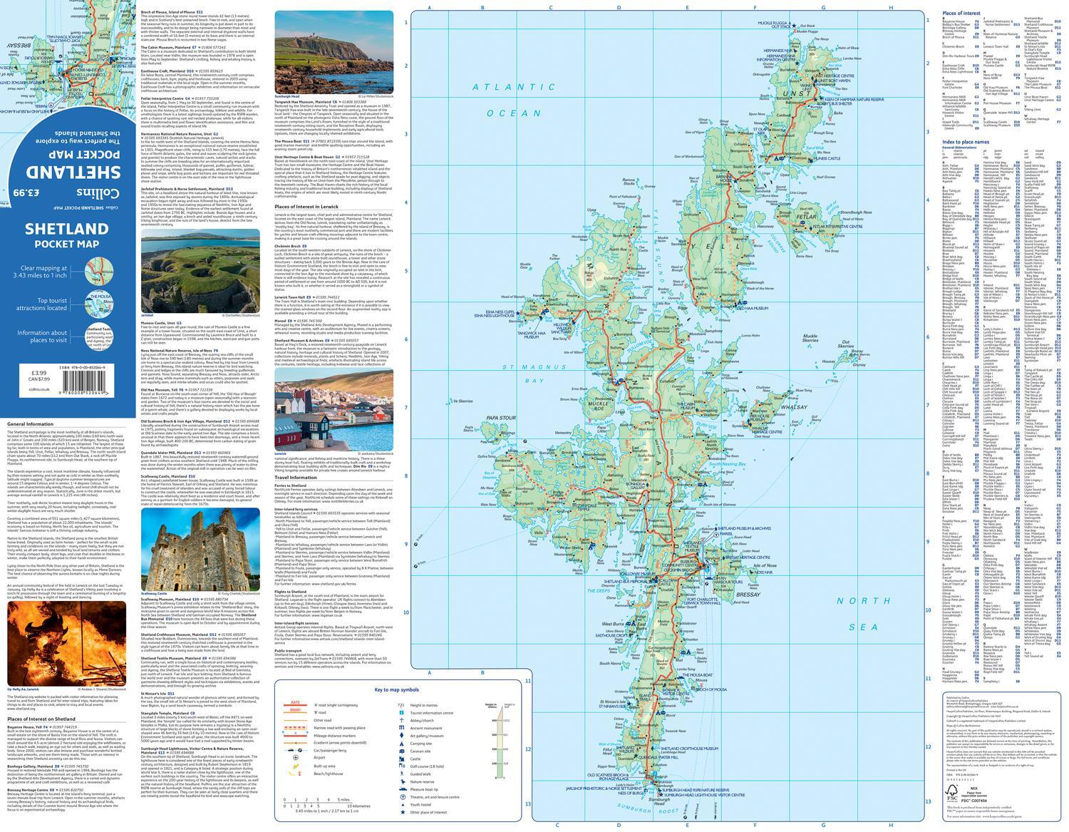 Bild: 9780008520649 | Shetland Pocket Map | The Perfect Way to Explore the Shetland Islands