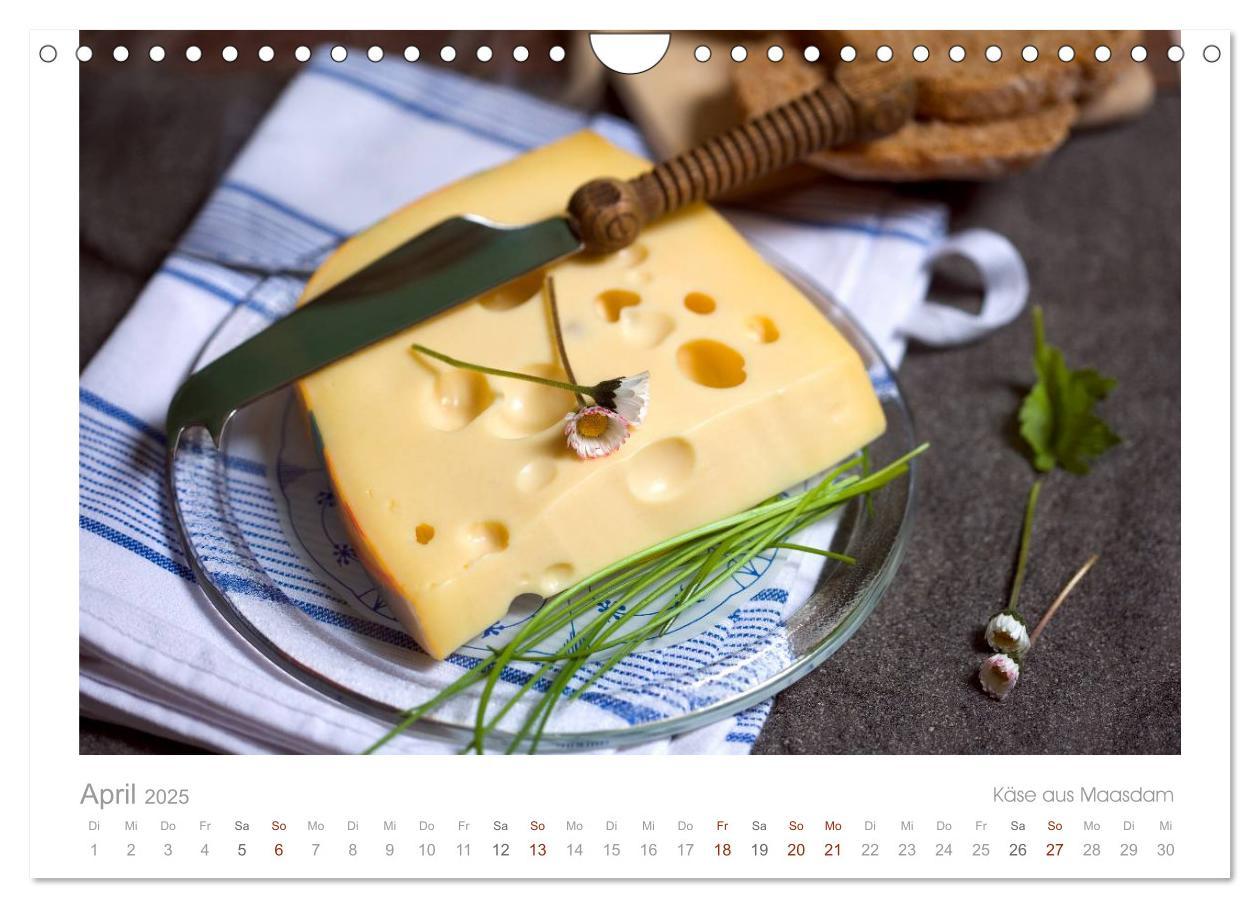 Bild: 9783435628667 | Der Käsekalender Edel und lecker (Wandkalender 2025 DIN A4 quer),...