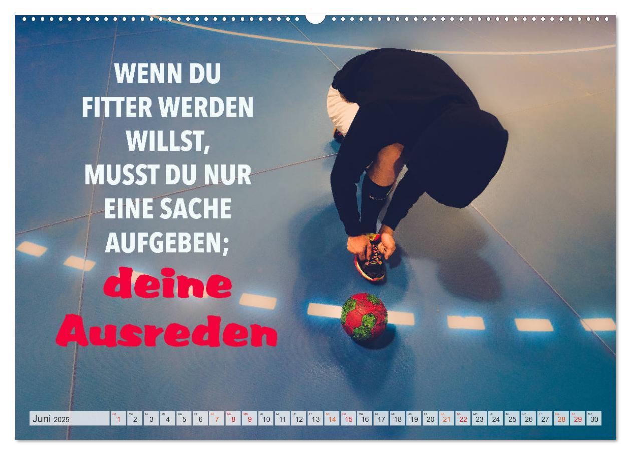 Bild: 9783435116867 | Positive Gedanken - Motivation und Handball (Wandkalender 2025 DIN...