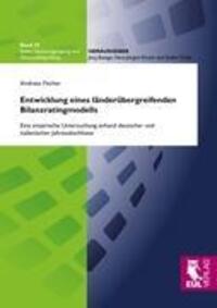 Cover: 9783844101195 | Entwicklung eines länderübergreifenden Bilanzratingmodells | Fischer