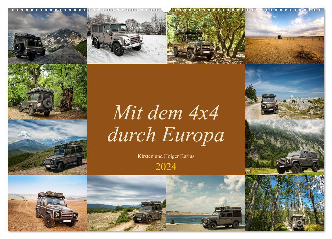 Cover: 9783383193545 | Mit dem 4x4 durch Europa (Wandkalender 2024 DIN A2 quer), CALVENDO...