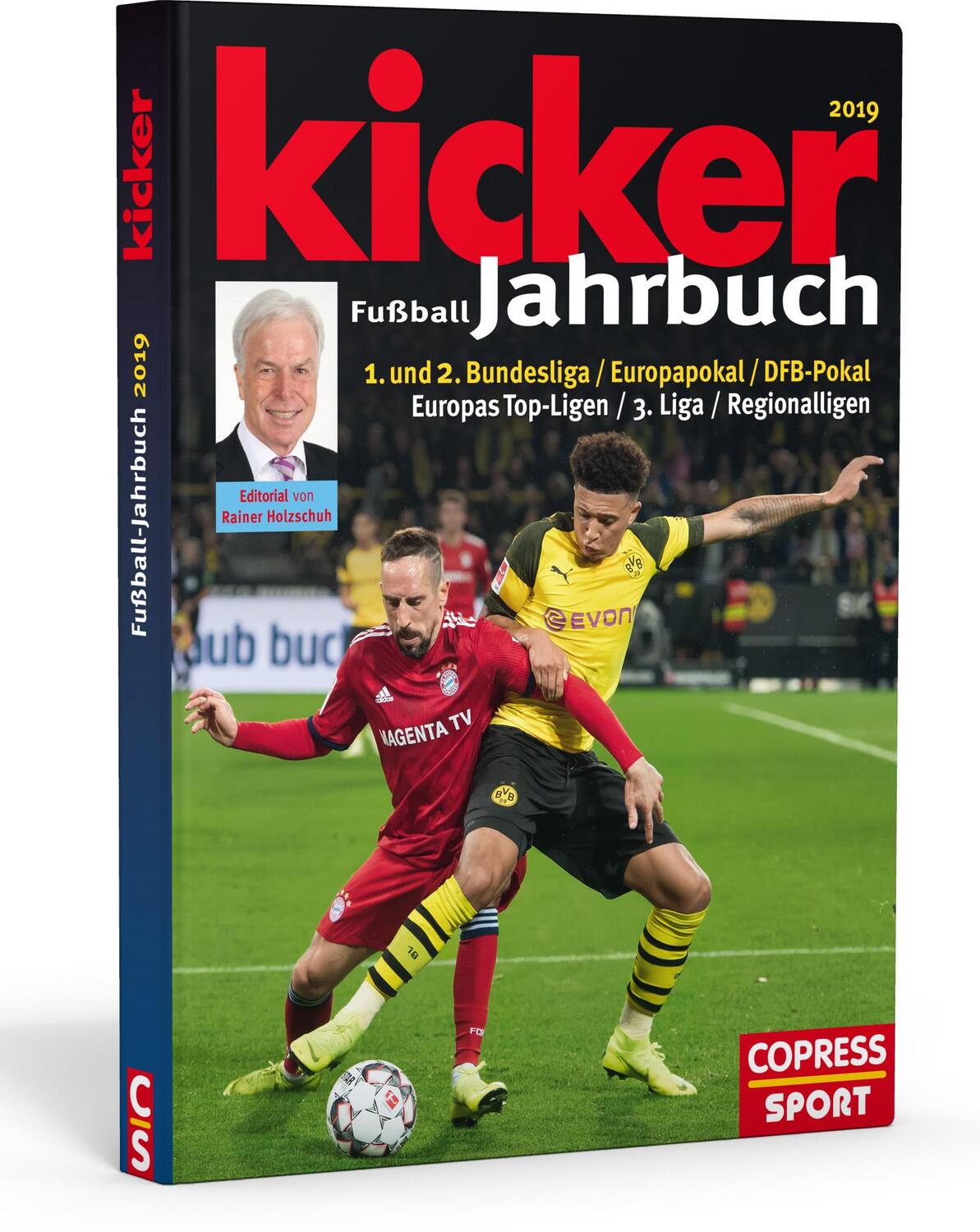 Cover: 9783767912434 | Kicker Fußball-Jahrbuch 2019 | Hardy Hasselbruch | Buch | 176 S.