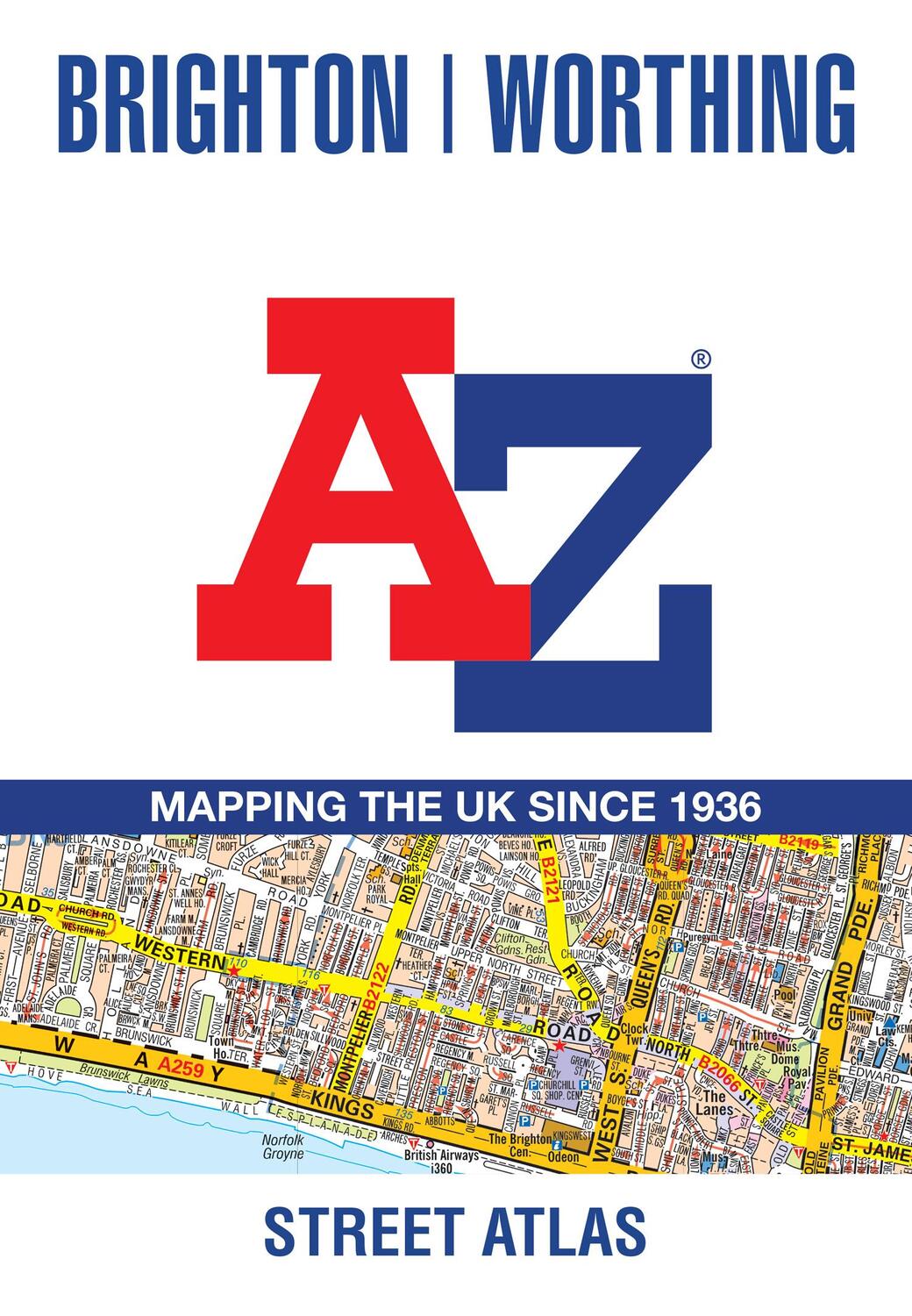 Cover: 9780008445232 | Brighton and Worthing A-Z Street Atlas | A-Z Maps | Taschenbuch | 2021