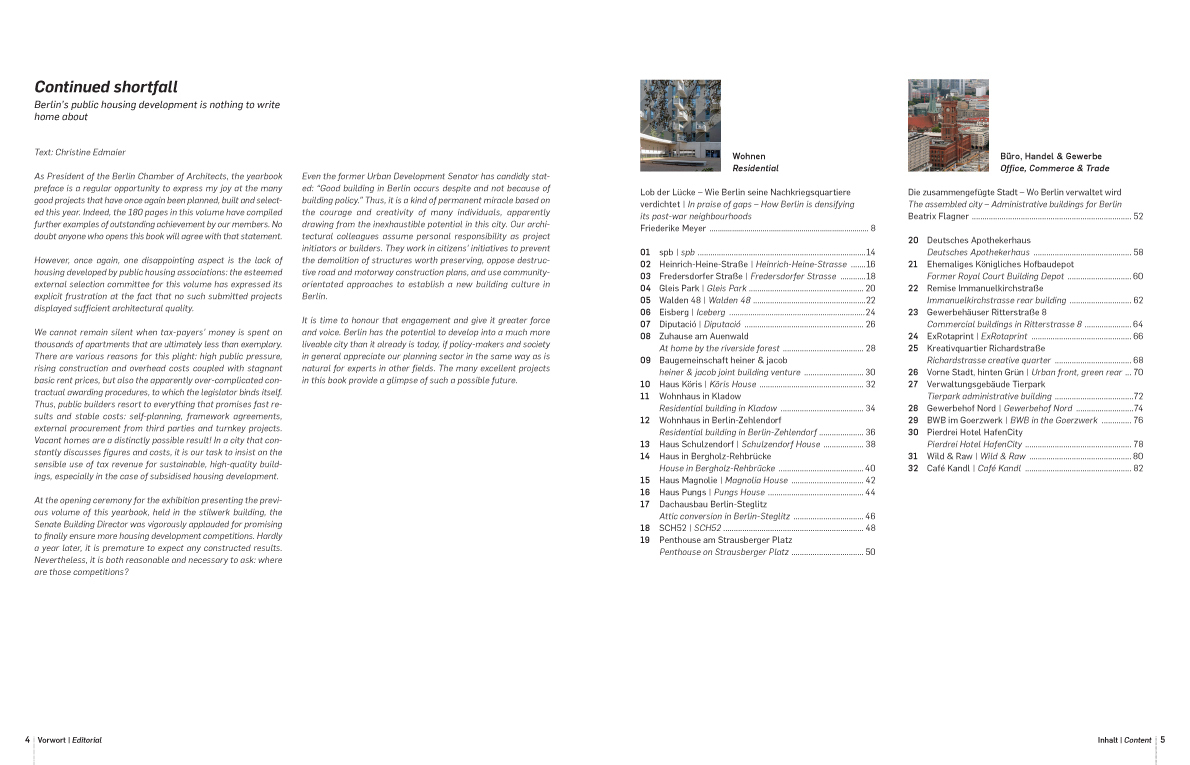Bild: 9783037682609 | Architektur Berlin, Bd. 10 Building Berlin, Vol. 10 | Berlin | Buch