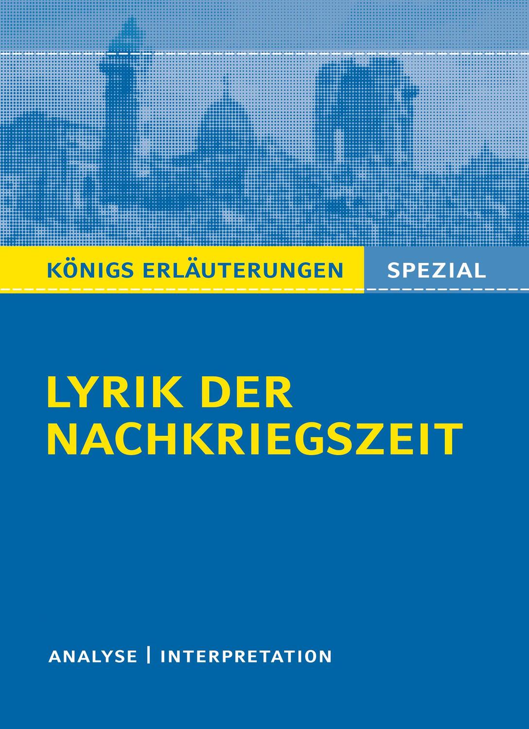 Cover: 9783804431331 | Lyrik der Nachkriegszeit (1945-60). | Gudrun Blecken | Taschenbuch