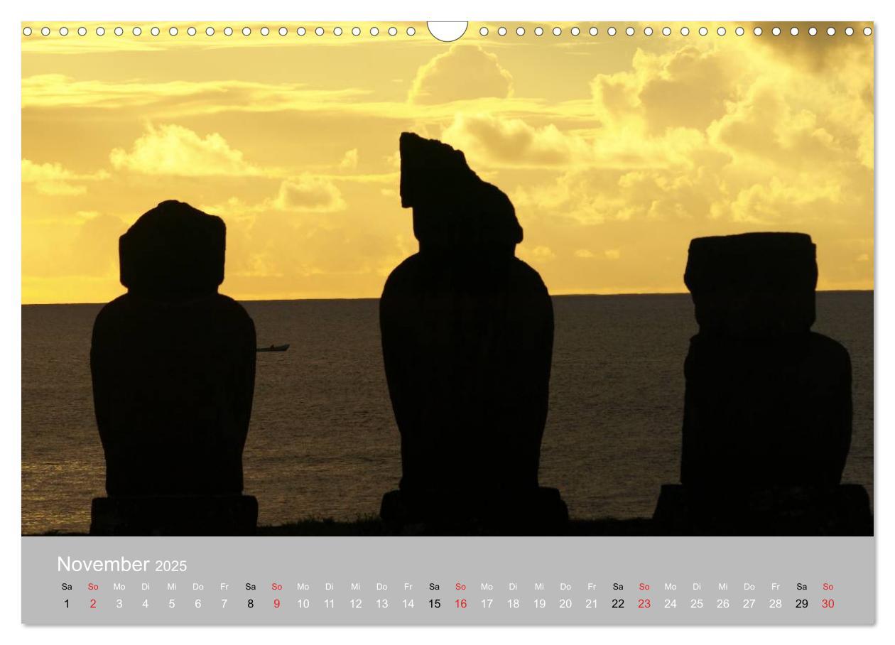 Bild: 9783435820825 | MOAI - steinerne Wächter der Osterinsel (Wandkalender 2025 DIN A3...