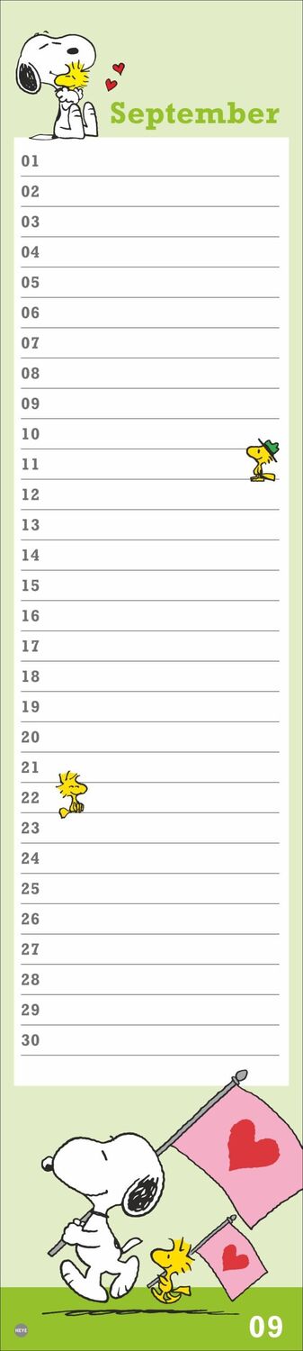 Bild: 9783756408924 | Peanuts Geburtstagskalender Langplaner | Kalender | Spiralbindung