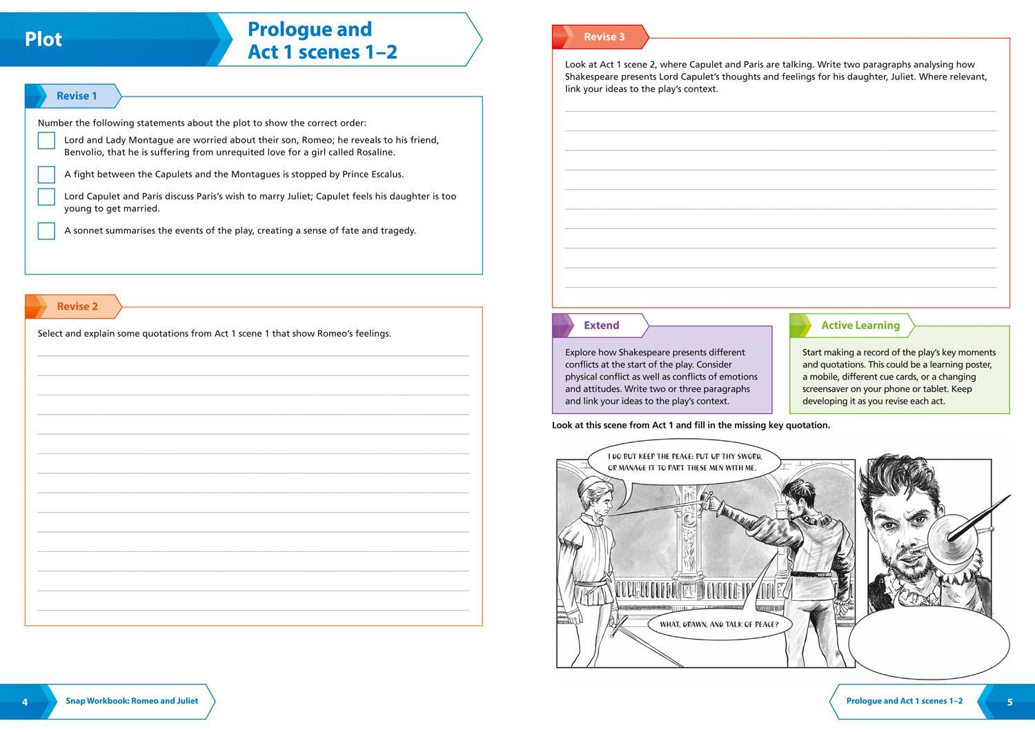 Bild: 9780008437398 | Romeo and Juliet - Snap Revision Workbook - Collins GCSE 9-1...