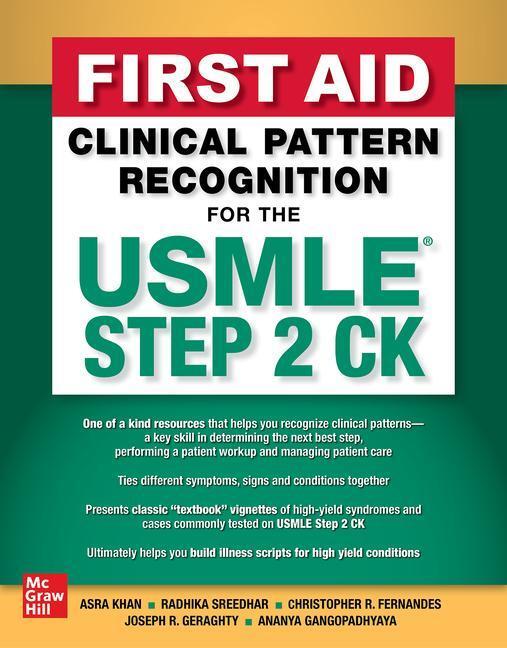 Cover: 9781264285969 | First Aid Clinical Pattern Recognition for the USMLE Step 2 CK | Buch