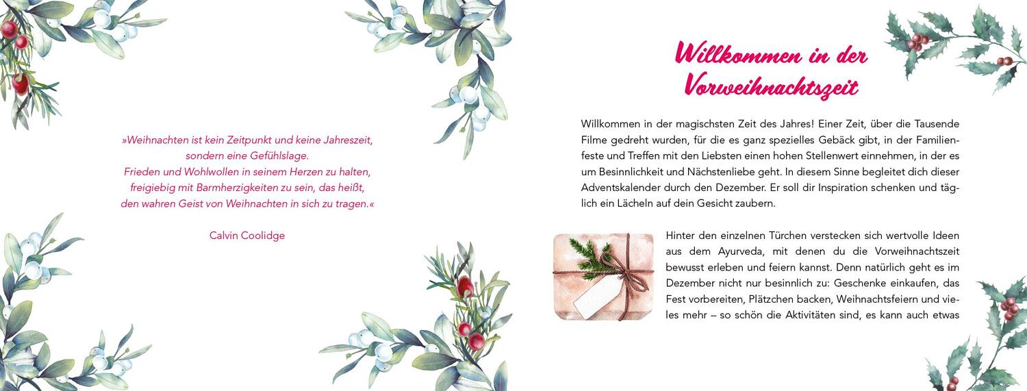 Bild: 9783742314468 | Mit Ayurveda durch den Advent | Laura Krüger | Kalender | Deutsch