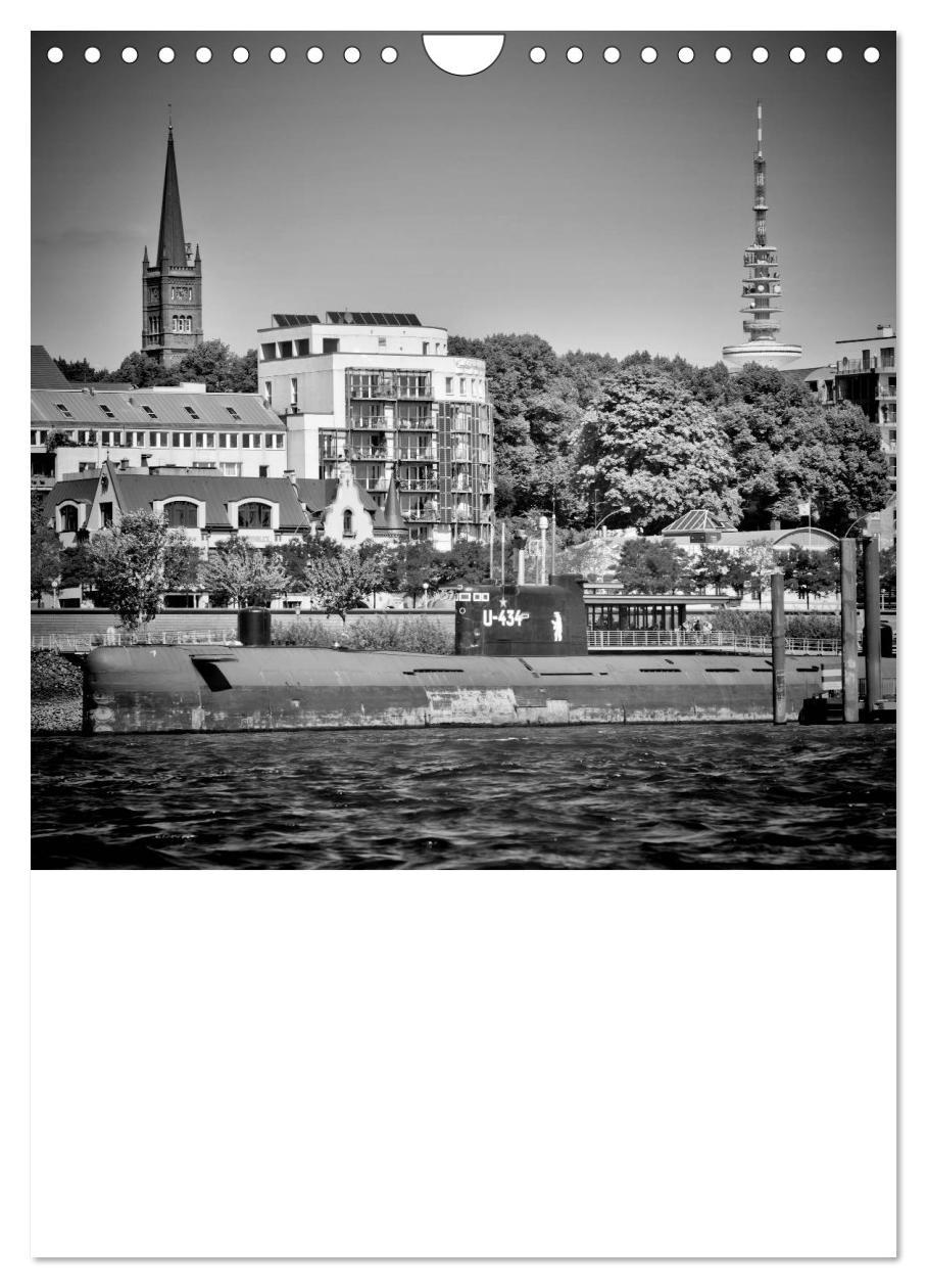 Bild: 9783457033579 | HAMBURG Monochrome Ansichten (Wandkalender 2025 DIN A4 hoch),...