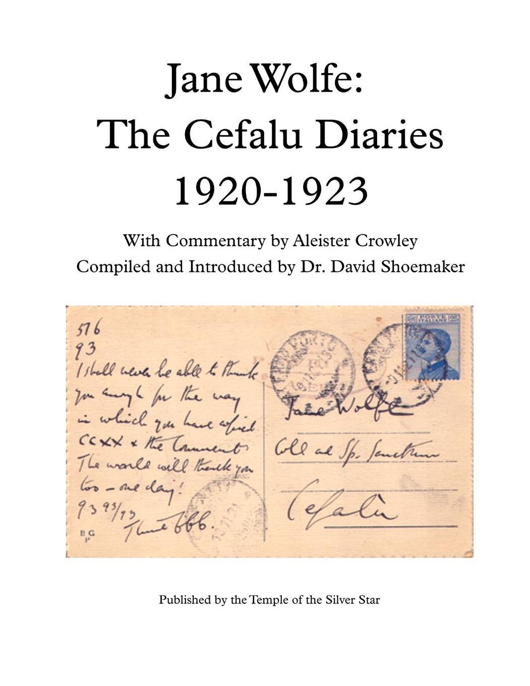 Cover: 9780997668636 | Jane Wolfe | The Cefalu Diaries 1920 - 1923 | Star | Taschenbuch