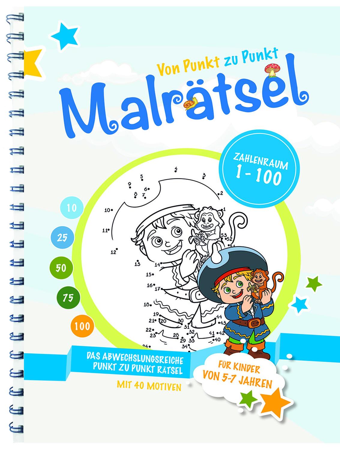 Cover: 9783872493705 | Von Punkt zu Punkt Malrätsel - 1 bis 100 | Taschenbuch | Deutsch