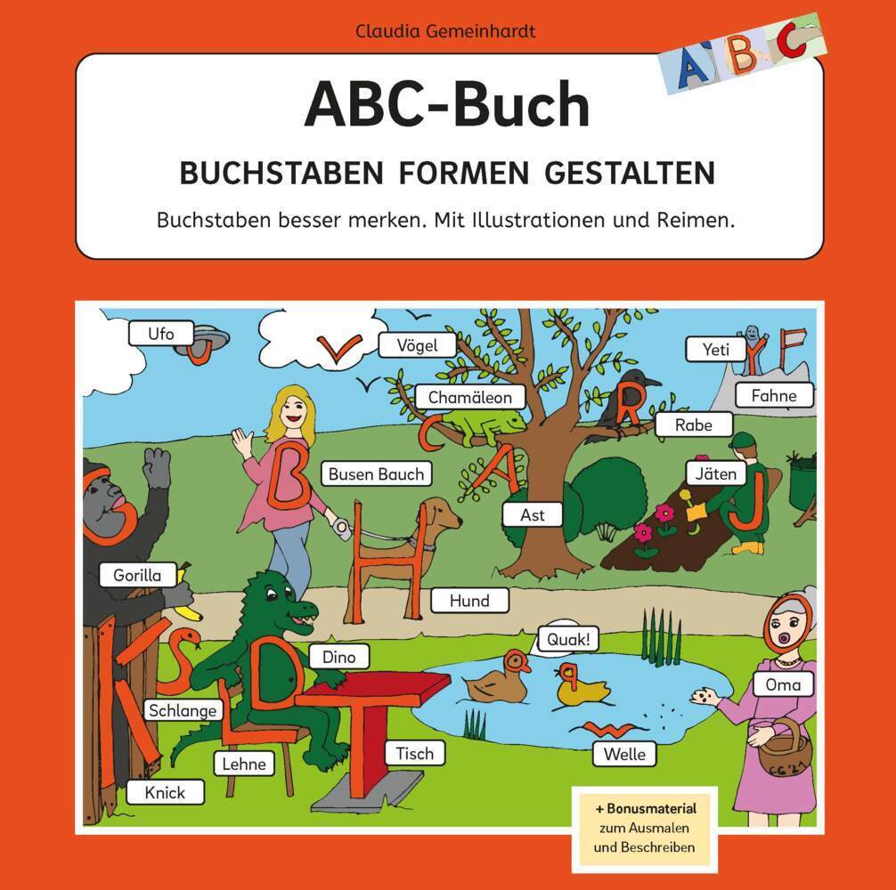 Cover: 9783948397340 | ABC - Buch | Buchstaben Formen Gestalten. Malbuch, Bilderbuch | Buch