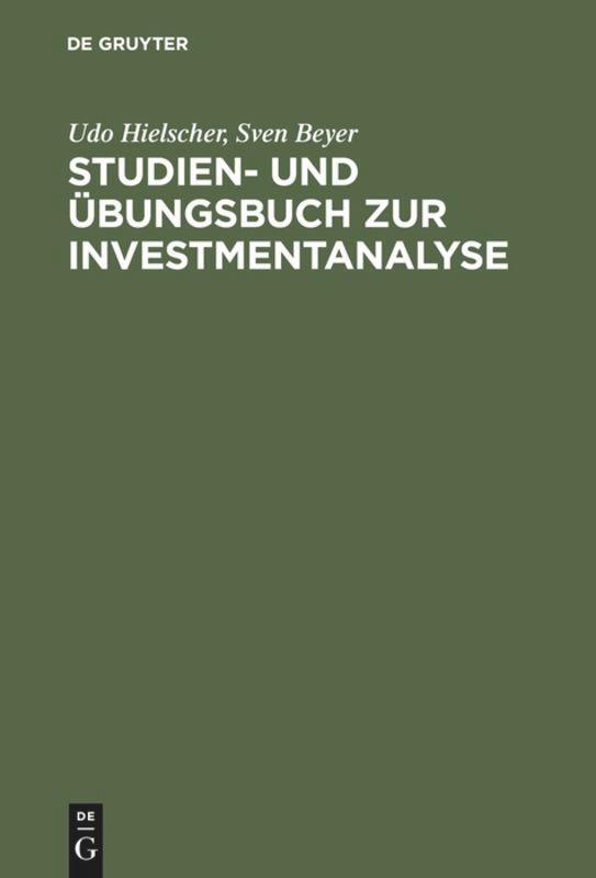 Cover: 9783486243239 | Studien- und Übungsbuch zur Investmentanalyse | Sven Beyer (u. a.)