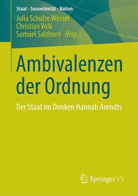 Cover: 9783531198286 | Ambivalenzen der Ordnung | Der Staat im Denken Hannah Arendts | Buch