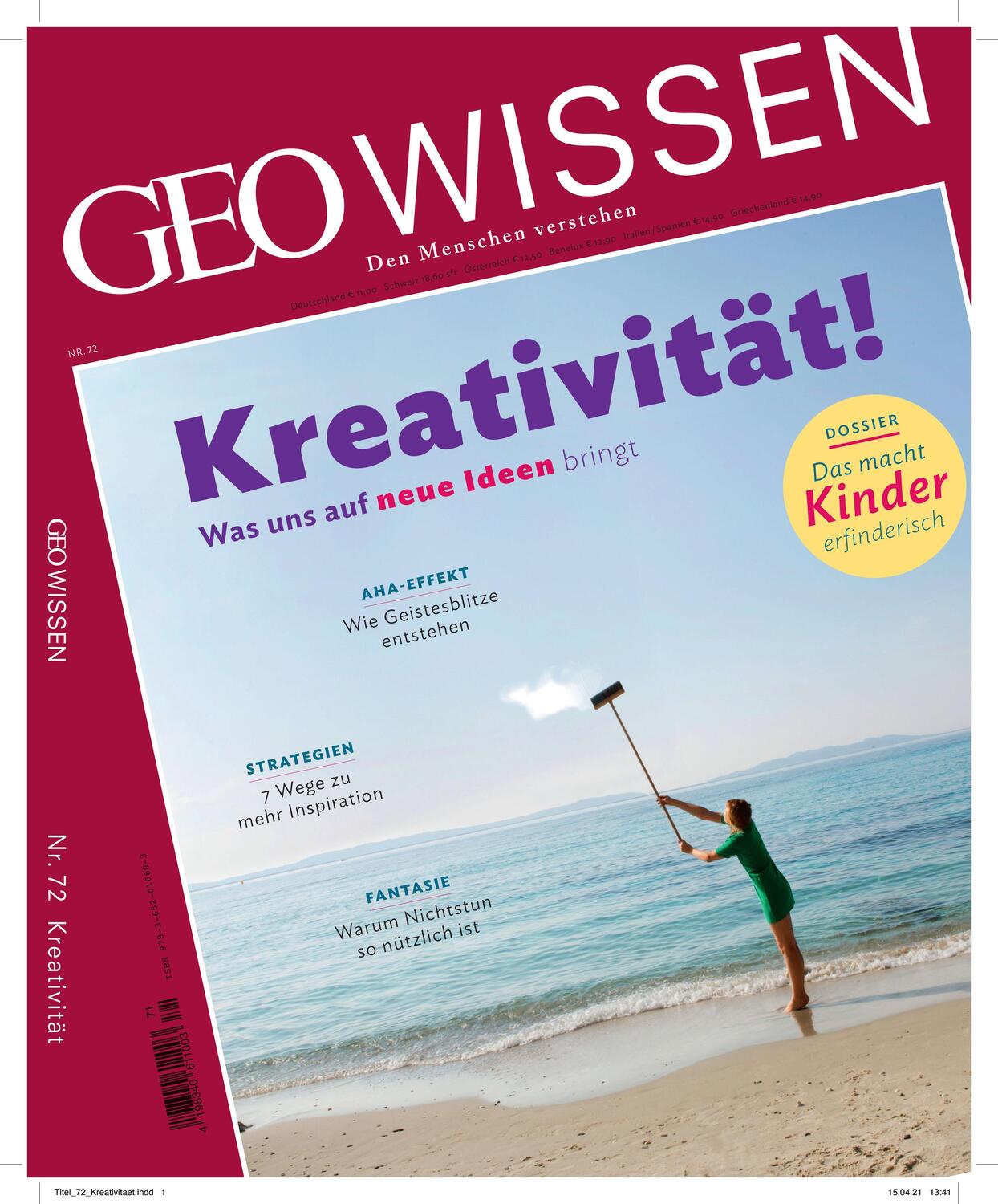 Cover: 9783652010610 | GEO Wissen 72/2021 - Kreativität | Den Menschen verstehen | Broschüre