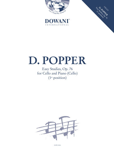 Cover: 9783905477870 | Easy Studies, Op. 76 | for Cello and Piano (Cello) | David Popper