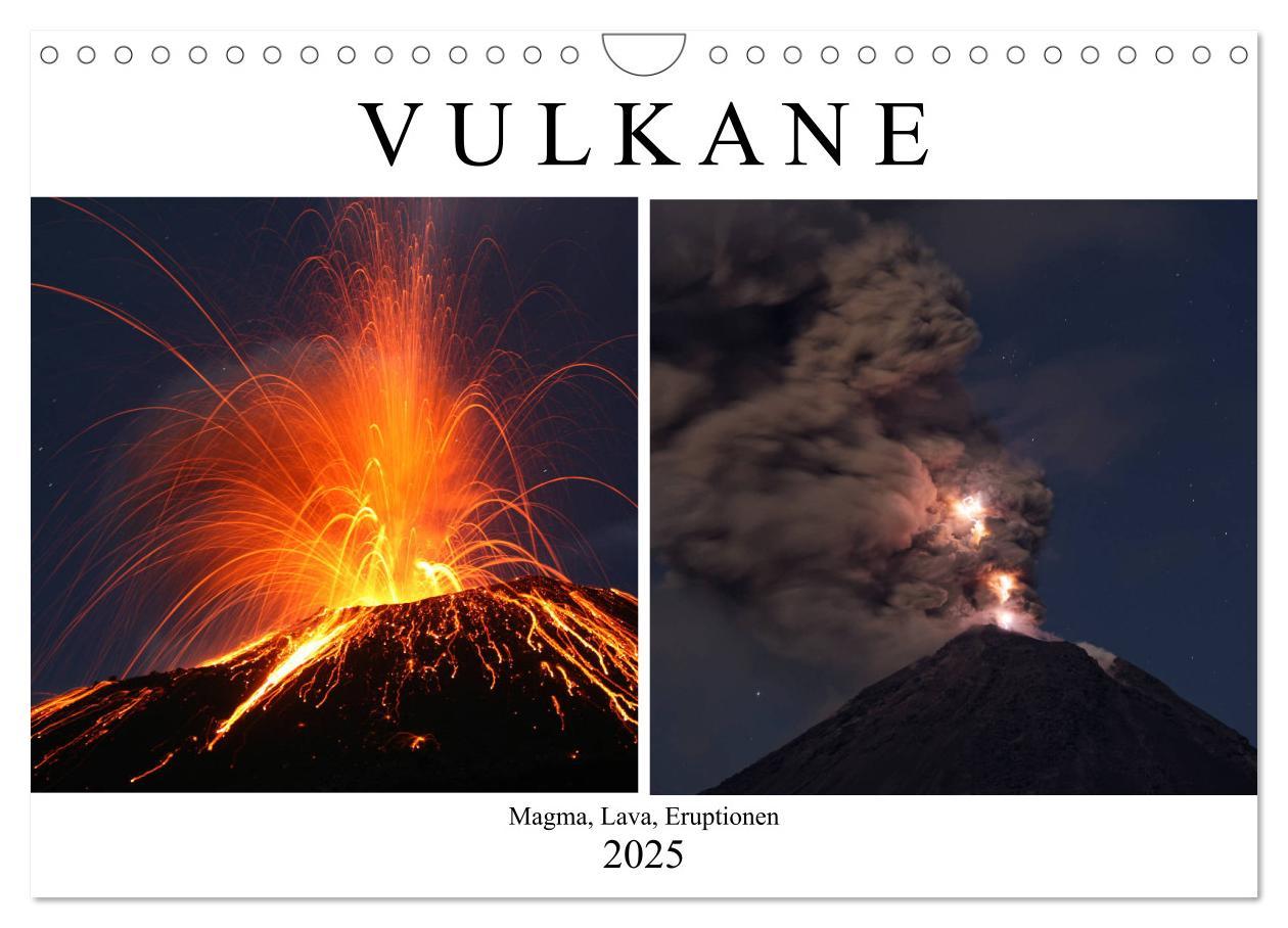 Cover: 9783435436330 | Vulkane - Magma, Lava, Eruptionen (Wandkalender 2025 DIN A4 quer),...