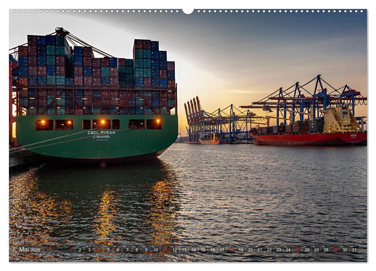 Bild: 9783435293148 | Hamburg Hafen (Wandkalender 2025 DIN A2 quer), CALVENDO Monatskalender