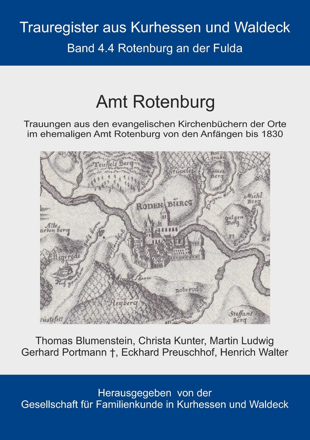 Cover: 9783735779915 | Amt Rotenburg | Trauregister von Kurhessen und Waldeck, Band 4.4
