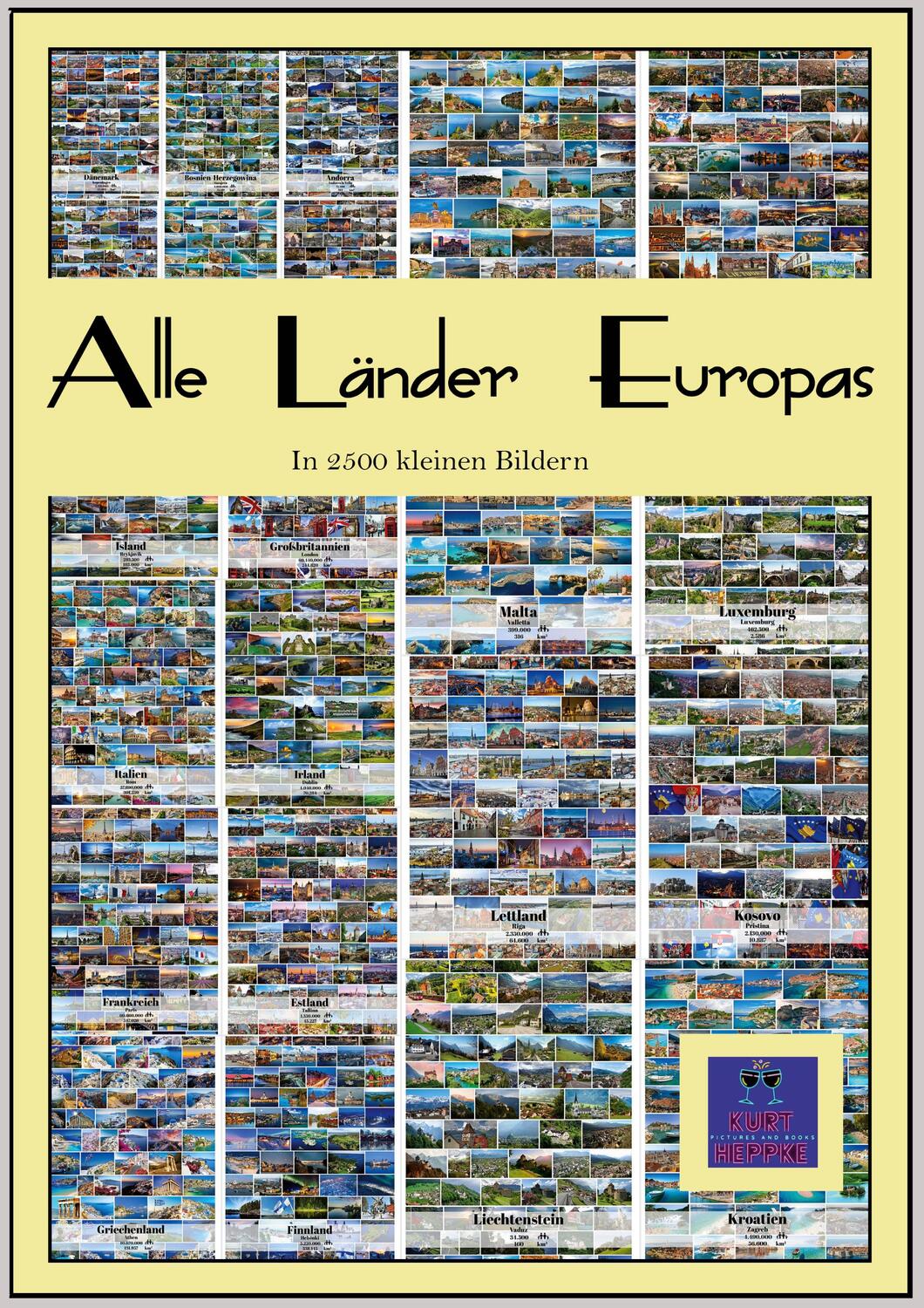 Cover: 9783756293582 | Alle Länder Europas | In 2500 kleinen Bildern. DE | Kurt Heppke | Buch