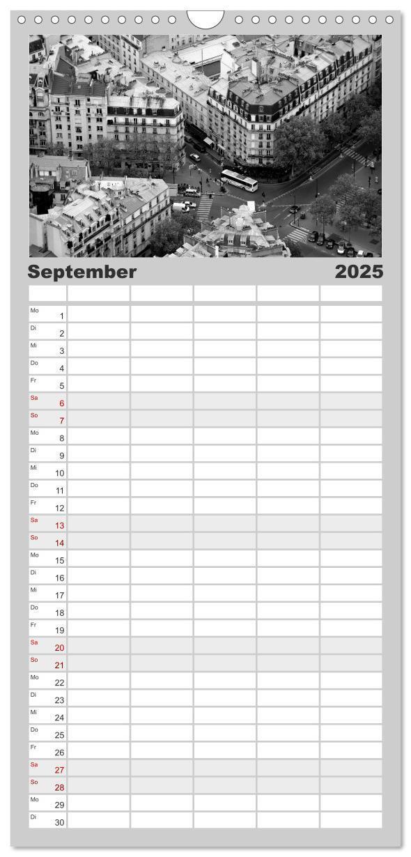 Bild: 9783457122341 | Familienplaner 2025 - BLACK 'N WHITE mit 5 Spalten (Wandkalender,...