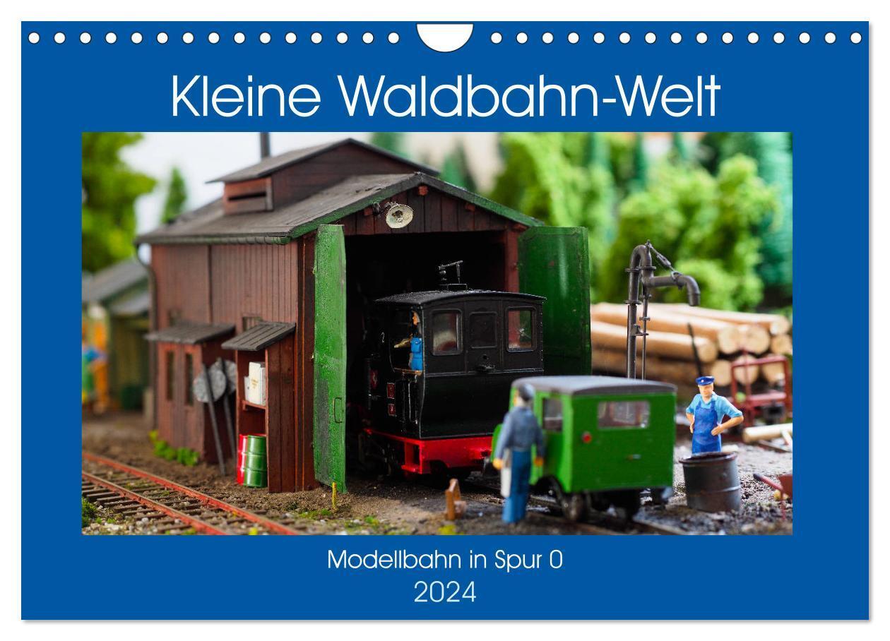 Cover: 9783675896543 | Kleine Waldbahn-Welt - Modellbahn in Spur 0 (Wandkalender 2024 DIN...