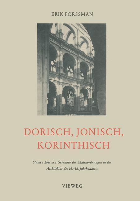 Cover: 9783528086992 | Dorisch, Jonisch, Korinthisch | Erik Forssman | Taschenbuch