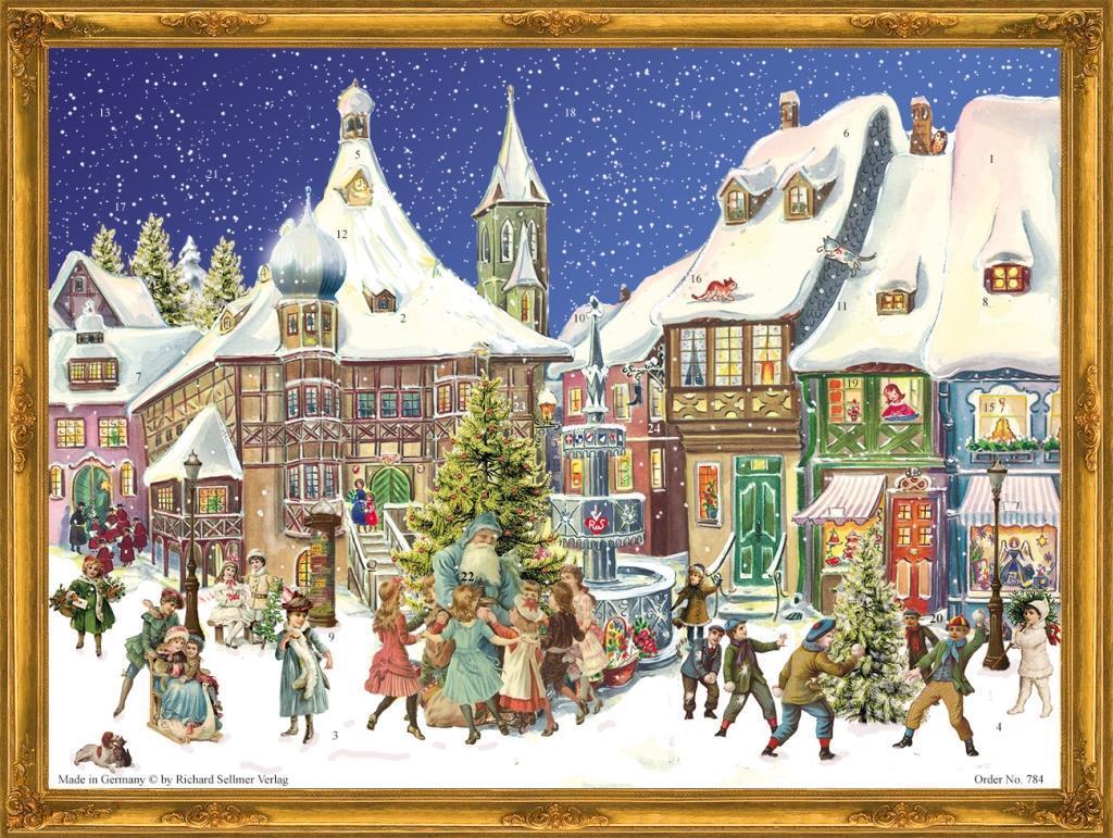 Cover: 4025985707849 | Adventskalender "Weihnachten in der Stadt" | Papier-Adventskalender
