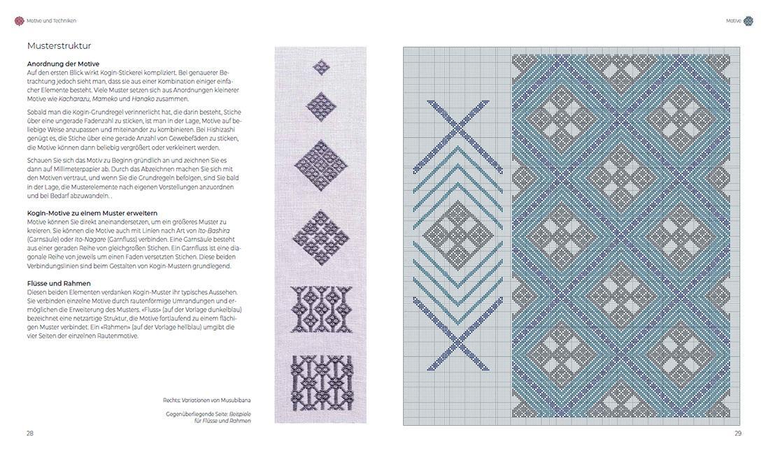 Bild: 9783258602776 | Japanische Muster sticken | Techniken, Projekte, 280 Vorlagen | Buch