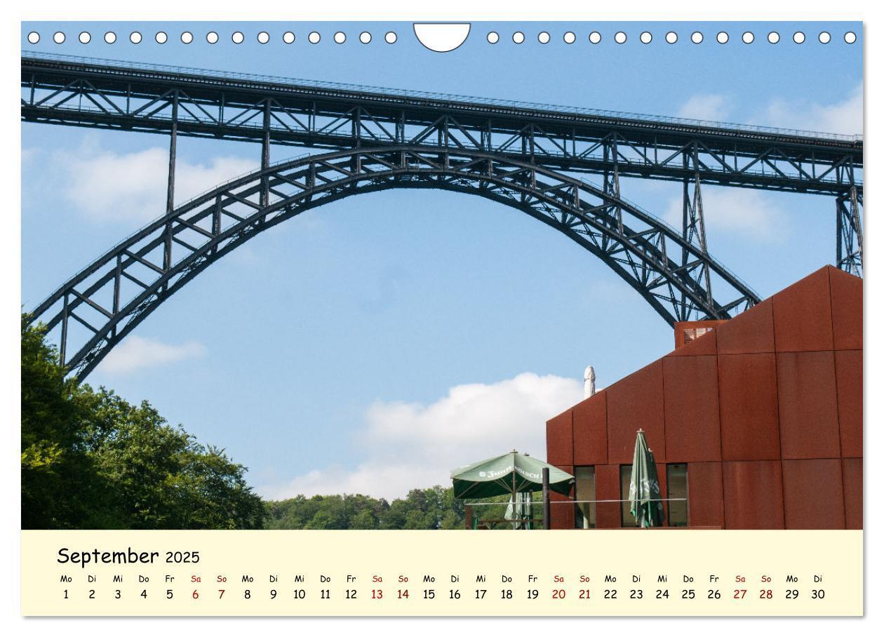 Bild: 9783435012237 | Müngstener Brücke - Landschaft rund um Solingen (Wandkalender 2025...