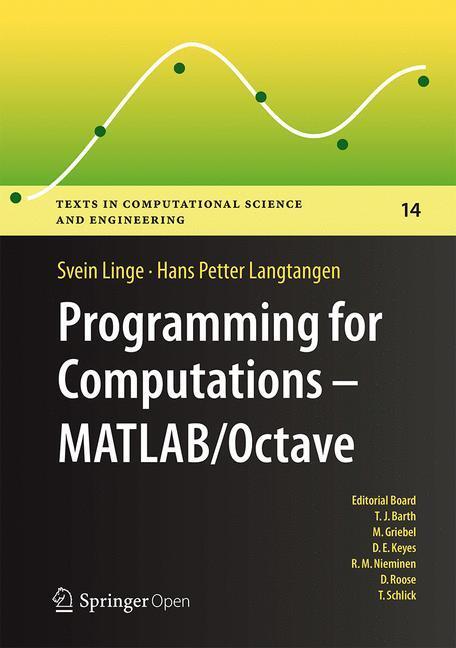 Cover: 9783319324517 | Programming for Computations - MATLAB/Octave | Langtangen (u. a.)
