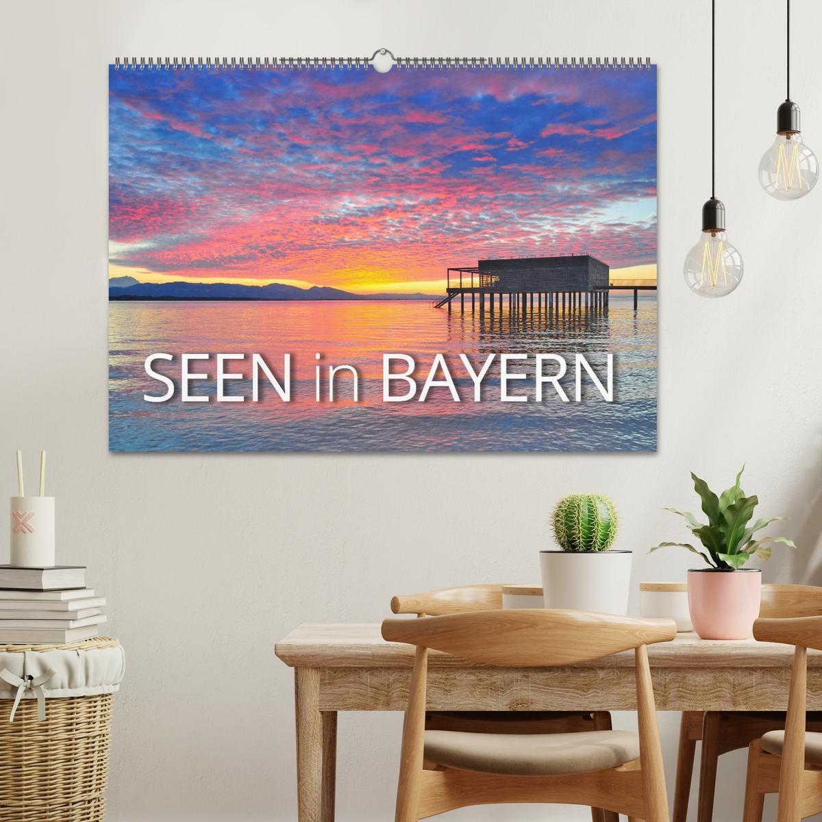 Bild: 9783435691586 | Seen in Bayern (Wandkalender 2025 DIN A2 quer), CALVENDO...