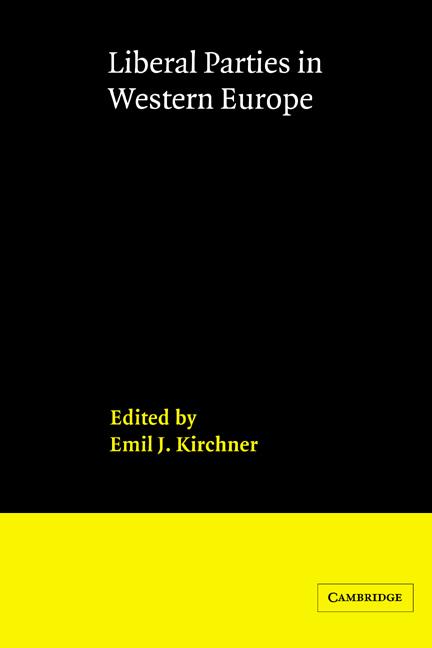 Cover: 9780521323949 | Liberal Parties in Western Europe | Emil J. Kirchner (u. a.) | Buch