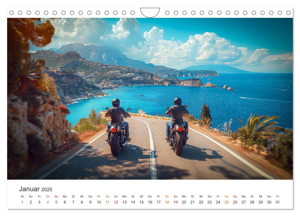 Bild: 9783383817052 | Motorrad tolle Momente (Wandkalender 2025 DIN A4 quer), CALVENDO...