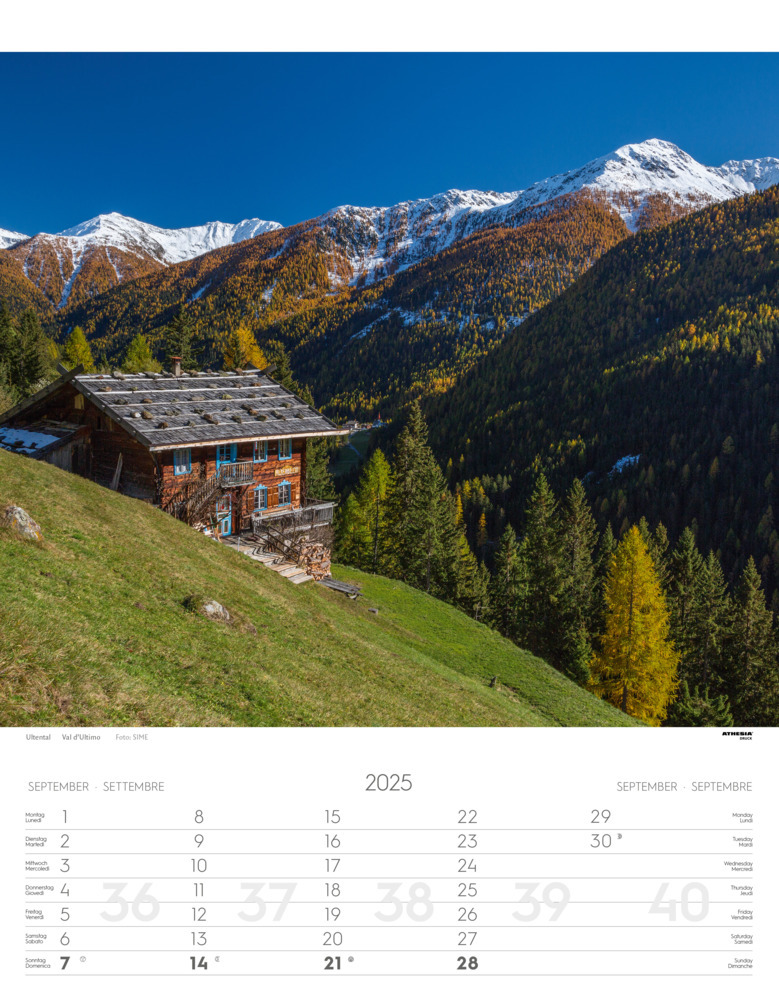 Bild: 9788868397401 | Südtirol Kalender 2025 | Alto Adige - South Tyrol | Verlag | Kalender