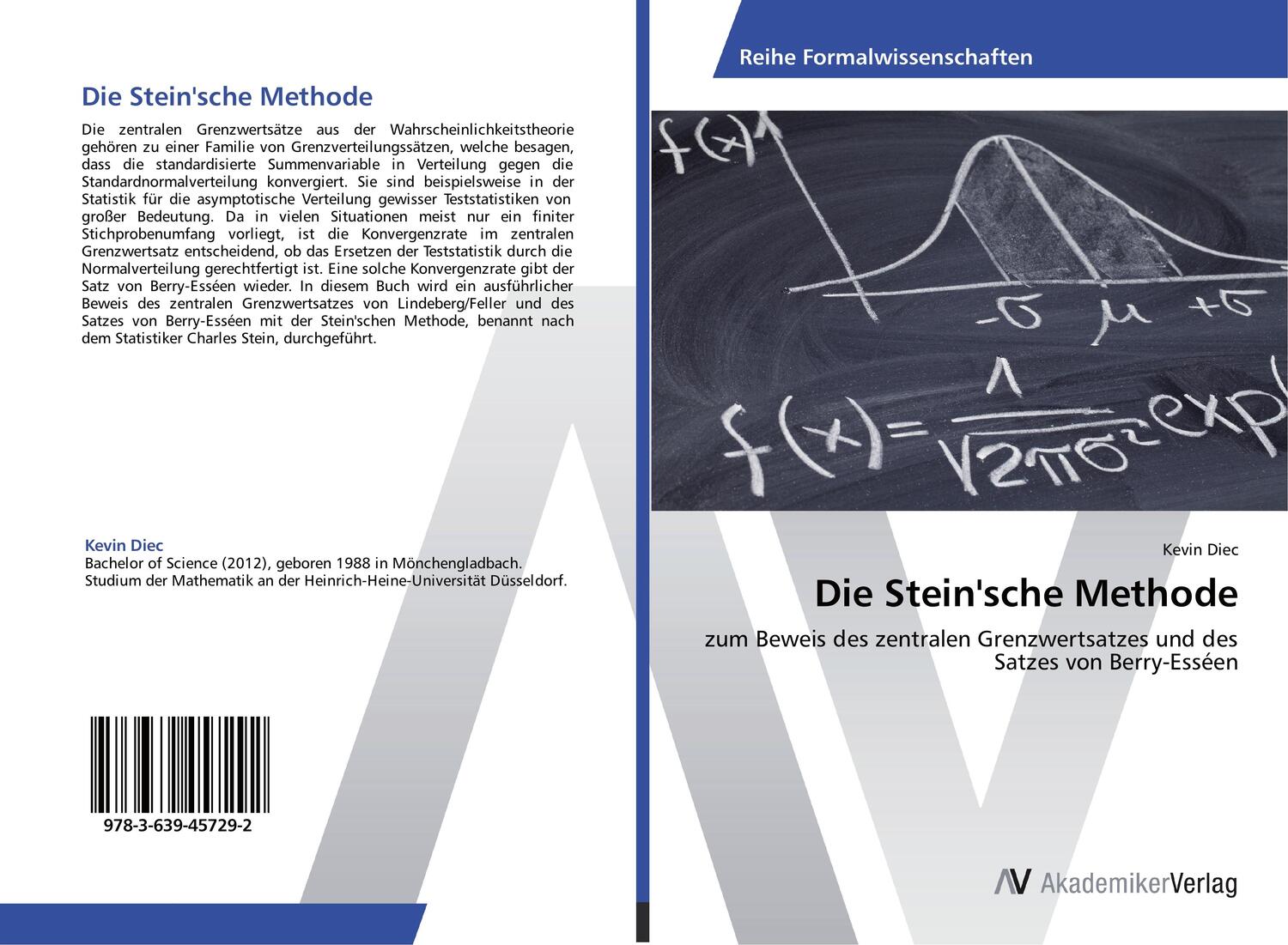 Cover: 9783639457292 | Die Stein'sche Methode | Kevin Diec | Taschenbuch | Paperback | 2013