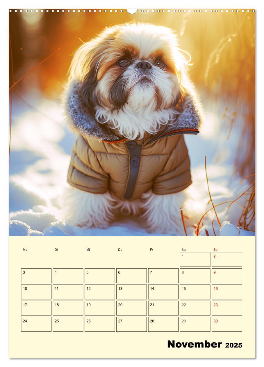 Bild: 9783435874101 | Shih Tzu Alarm. Glückliche Wuschelköpfe (Wandkalender 2025 DIN A2...