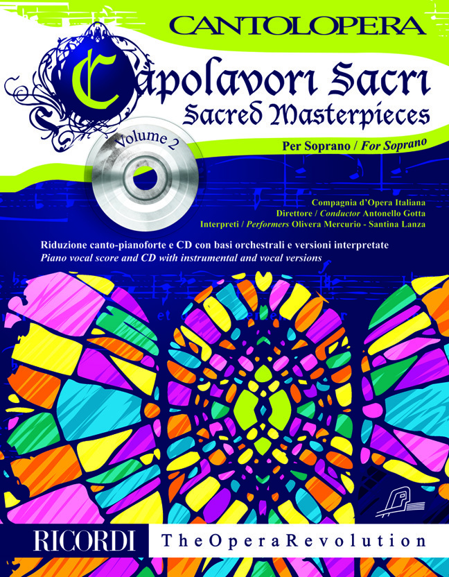 Cover: 9790041405117 | Cantolopera: Sacred Masterpieces - Soprano Vol. 2 | Ricordi