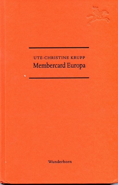 Cover: 9783884232415 | Membercard Europa | Ein Dialog | Ute-Christine Krupp | Buch | 48 S.