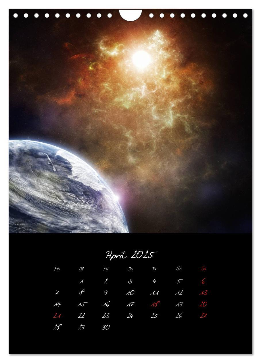 Bild: 9783457033951 | Die große Reise in dem Universum (Wandkalender 2025 DIN A4 hoch),...