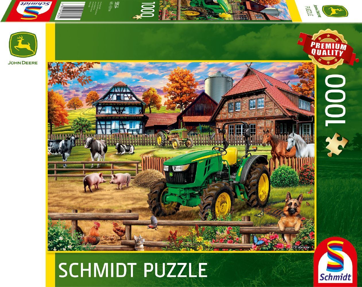 Cover: 4001504585341 | Bauernhof mit Traktor: John Deere 5050E | Spiel | Schachtel | 58534