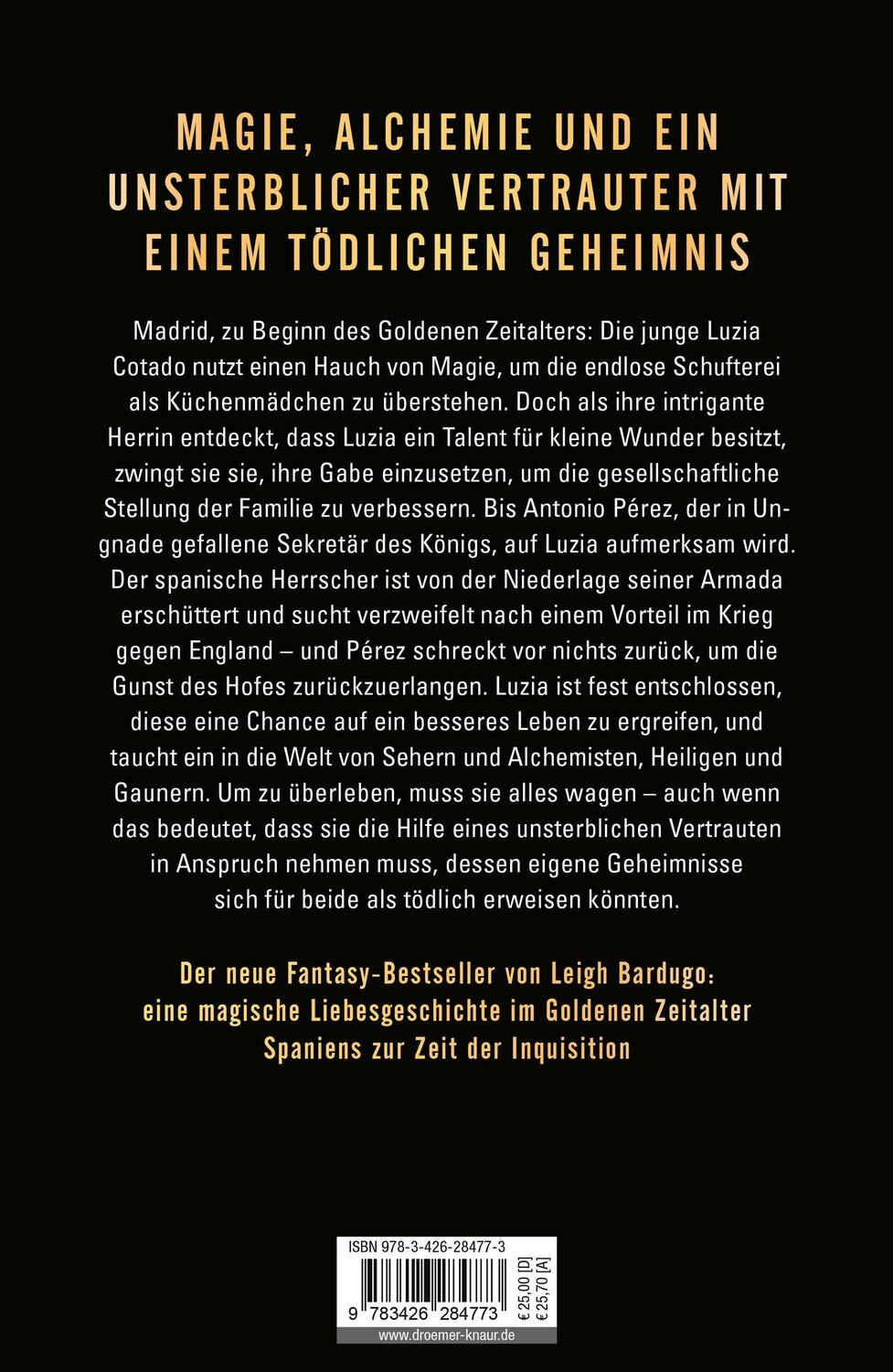 Rückseite: 9783426284773 | Der Vertraute | Leigh Bardugo | Buch | 448 S. | Deutsch | 2024 | Knaur