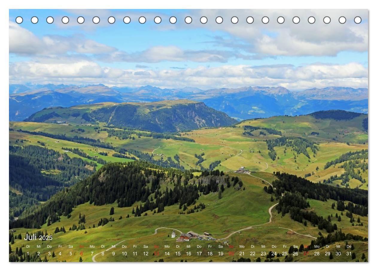 Bild: 9783435671397 | Urlaub auf der Seiser Alm (Tischkalender 2025 DIN A5 quer),...