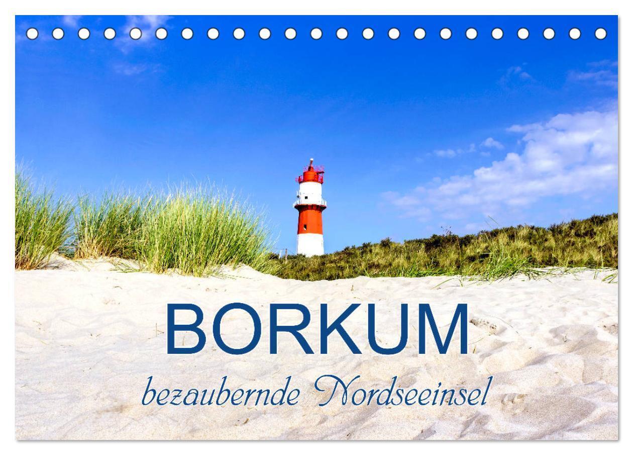 Cover: 9783435491629 | Borkum, bezaubernde Nordseeinsel (Tischkalender 2025 DIN A5 quer),...